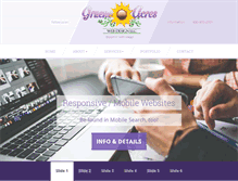 Tablet Screenshot of grueneacreswebdesign.com